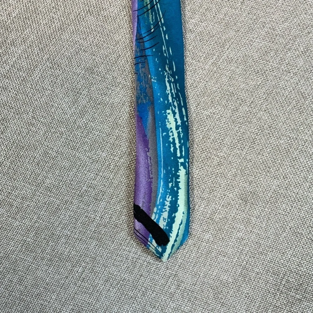 Jerry Garcia Abstract Silk Art Tie